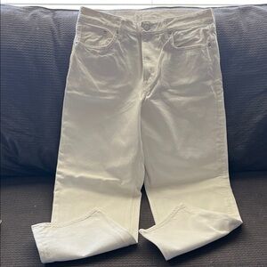 H&M Men's Cream Straight Jeans